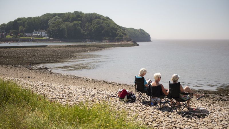 ladies enjoying retirement on beach